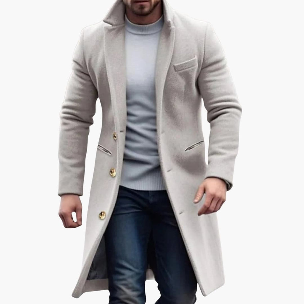 Lång gentlemannakappa med slagkrage